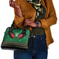 Custom Cricket Africa Kenya Shoulder Handbag Green Lion Head with Kenyan Pattern - African Pride