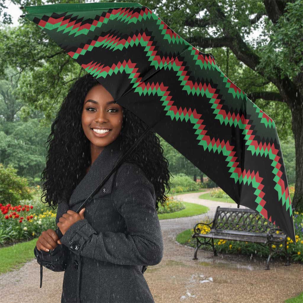 Custom Cricket Africa Kenya Umbrella Green Lion Head Kenyan Pattern