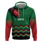 Custom Cricket Africa Kenya Zip Hoodie Green Lion Head with Kenyan Pattern - African Pride