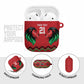 Custom Cricket Africa Kenya AirPods Case Red Lion Head Kenyan Pattern