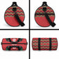 Custom Cricket Africa Kenya Duffle Bag Red Lion Head Kenyan Pattern