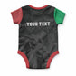 Personalized Kenya Maasai Shield Baby Onesie Green Red Kenyan Lion Half Style