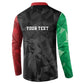 Personalized Kenya Maasai Shield Button Sweatshirt Green Red Kenyan Lion Half Style