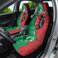 Personalized Kenya Maasai Shield Car Seat Cover Green Red Kenyan Lion Half Style - African Pride