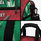 Personalized Kenya Maasai Shield Duffle Bag Green Red Kenyan Lion Half Style