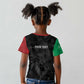 Personalized Kenya Maasai Shield Kid T shirt Green Red Kenyan Lion Half Style - African Pride