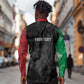 Personalized Kenya Maasai Shield Long Sleeve Button Shirt Green Red Kenyan Lion Half Style - African Pride