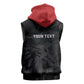 Personalized Kenya Maasai Shield Sleeveless Hoodie Green Red Kenyan Lion Half Style - African Pride