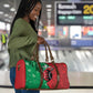 Personalized Kenya Maasai Shield Travel Bag Green Red Kenyan Lion Half Style