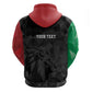 Personalized Kenya Maasai Shield Zip Hoodie Green Red Kenyan Lion Half Style - African Pride