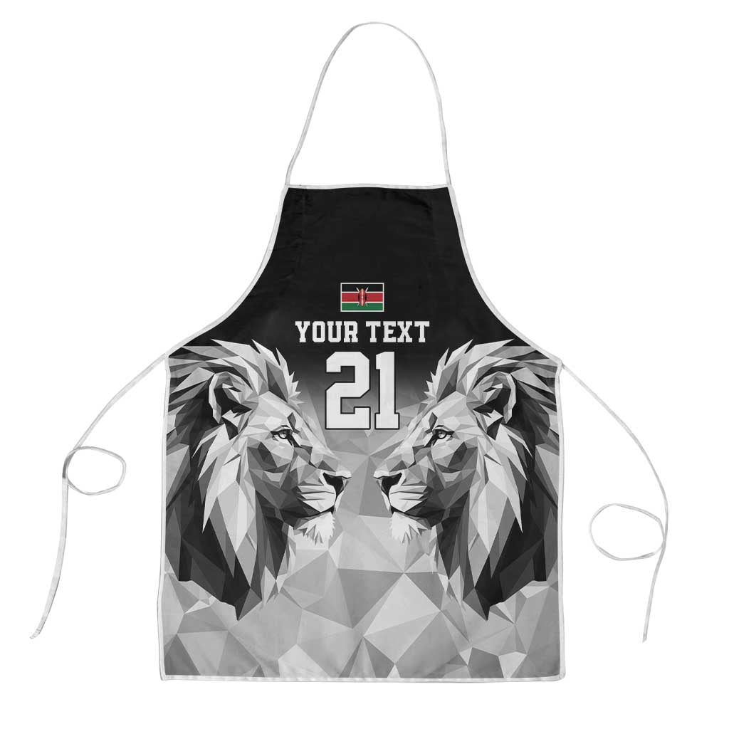 Custom Rugby Africa Kenya Apron Black Kenyan 22-23 Motif