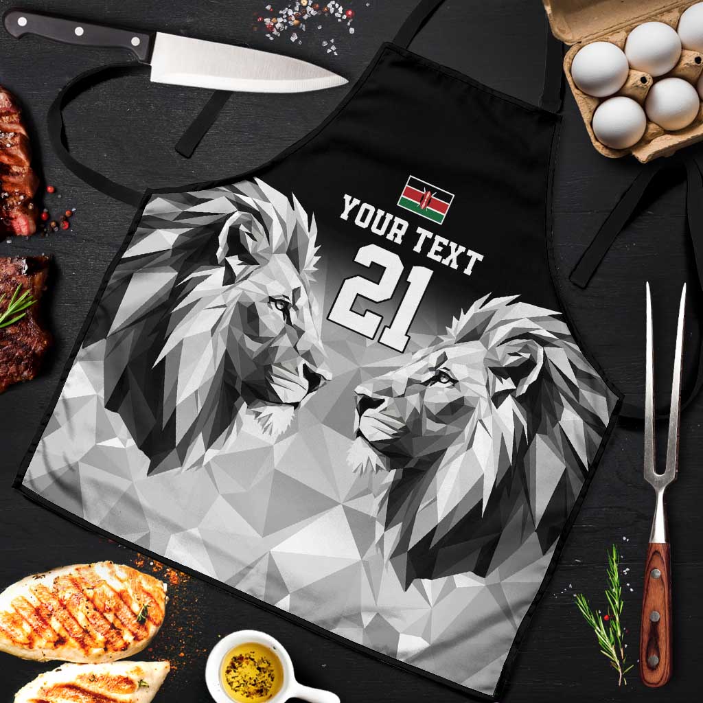 Custom Rugby Africa Kenya Apron Black Kenyan 22-23 Motif