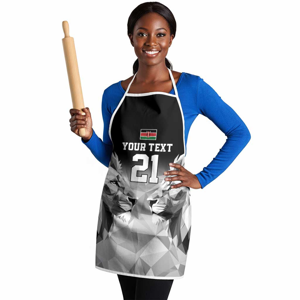 Custom Rugby Africa Kenya Apron Black Kenyan 22-23 Motif