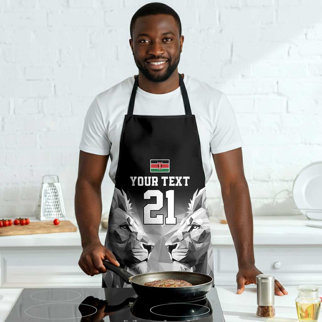 Custom Rugby Africa Kenya Apron Black Kenyan 22-23 Motif