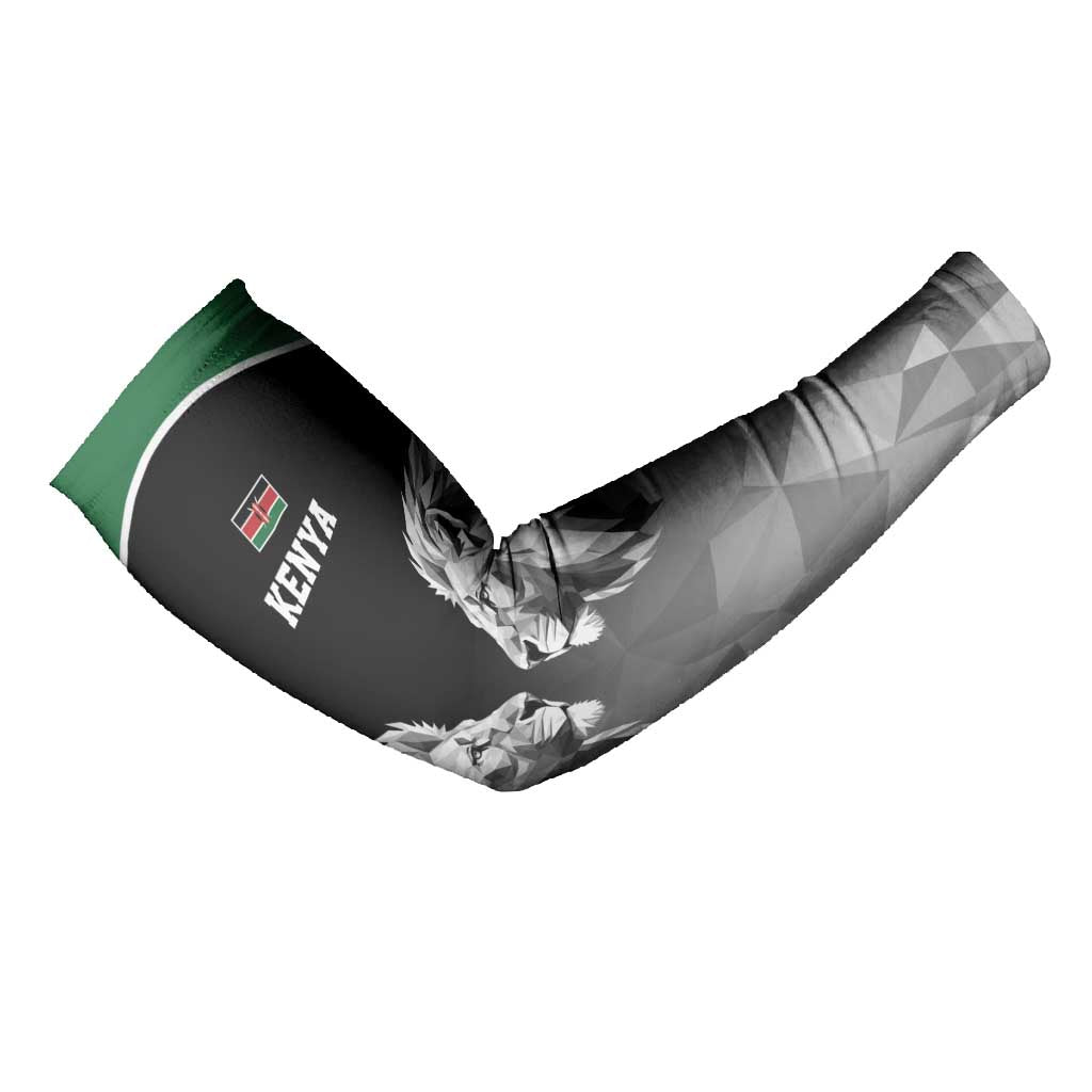 Custom Rugby Africa Kenya Arm Sleeves Black Kenyan 22-23 Motif