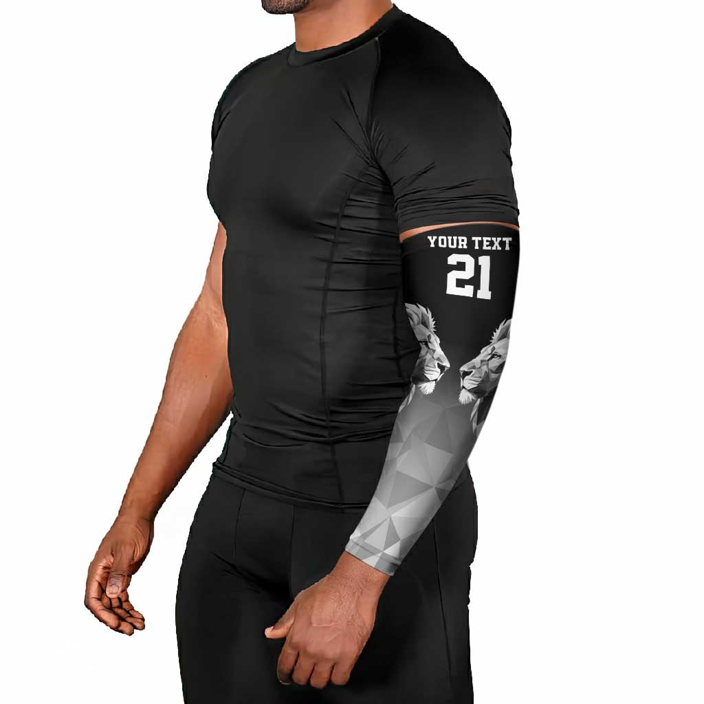 Custom Rugby Africa Kenya Arm Sleeves Black Kenyan 22-23 Motif