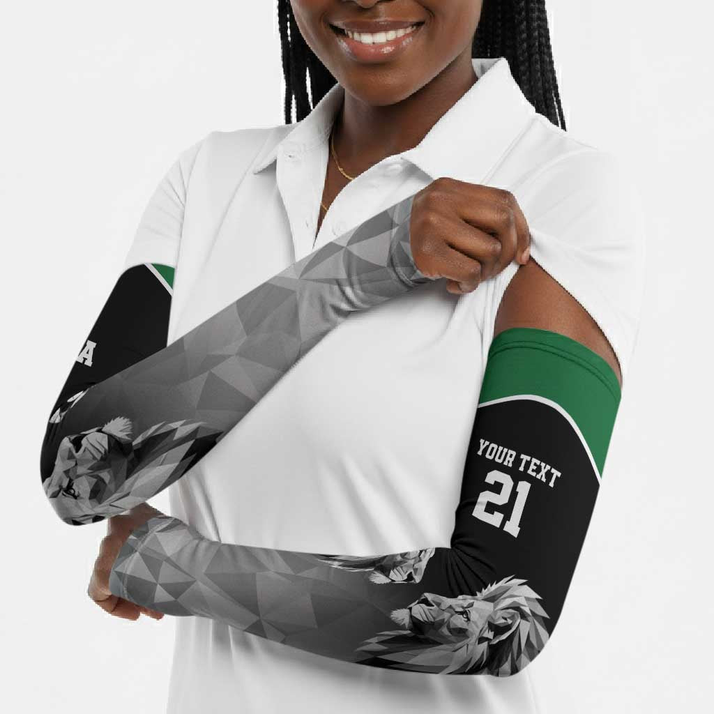 Custom Rugby Africa Kenya Arm Sleeves Black Kenyan 22-23 Motif