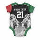 Custom Rugby Africa Kenya Baby Onesie Black Kenyan 22-23 Motif