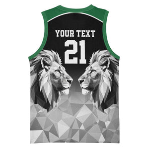Custom Rugby Africa Kenya Basketball Jersey Black Kenyan 22-23 Motif LT9