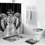 Custom Rugby Africa Kenya Bathroom Set Black Kenyan 22-23 Motif