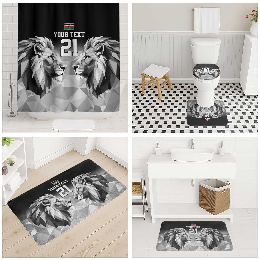 Custom Rugby Africa Kenya Bathroom Set Black Kenyan 22-23 Motif
