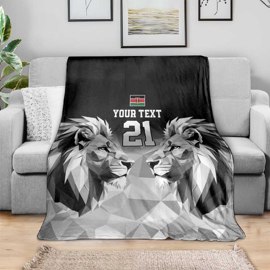 Custom Rugby Africa Kenya Blanket Black Kenyan 22-23 Motif - African Pride
