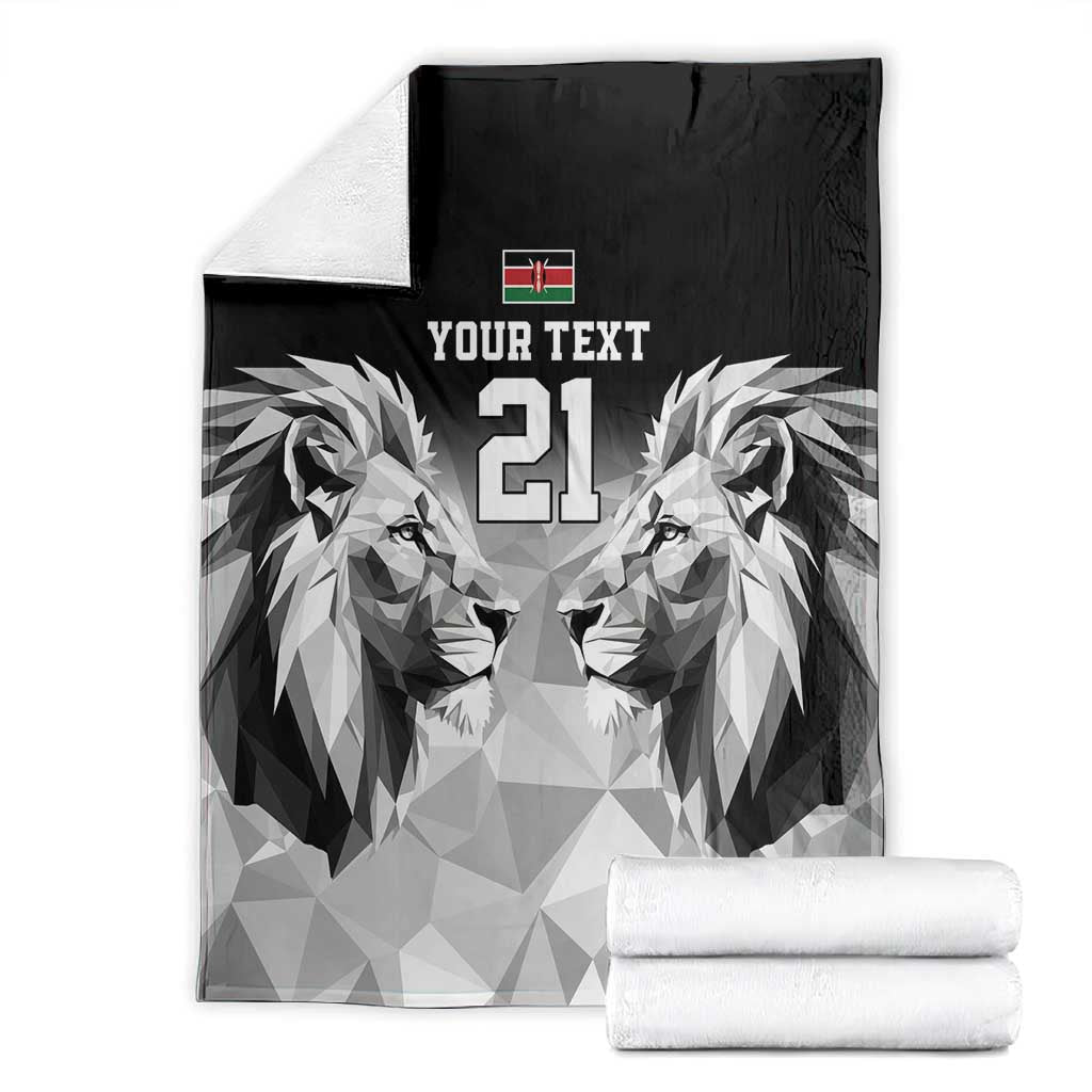 Custom Rugby Africa Kenya Blanket Black Kenyan 22-23 Motif - African Pride