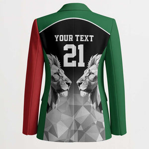 Custom Rugby Africa Kenya Blazer Black Kenyan 22-23 Motif
