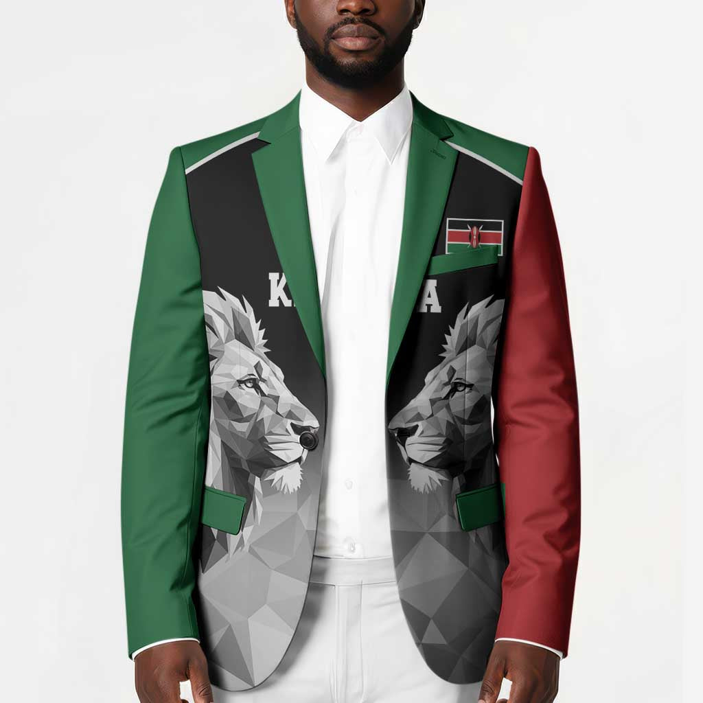 Custom Rugby Africa Kenya Blazer Black Kenyan 22-23 Motif