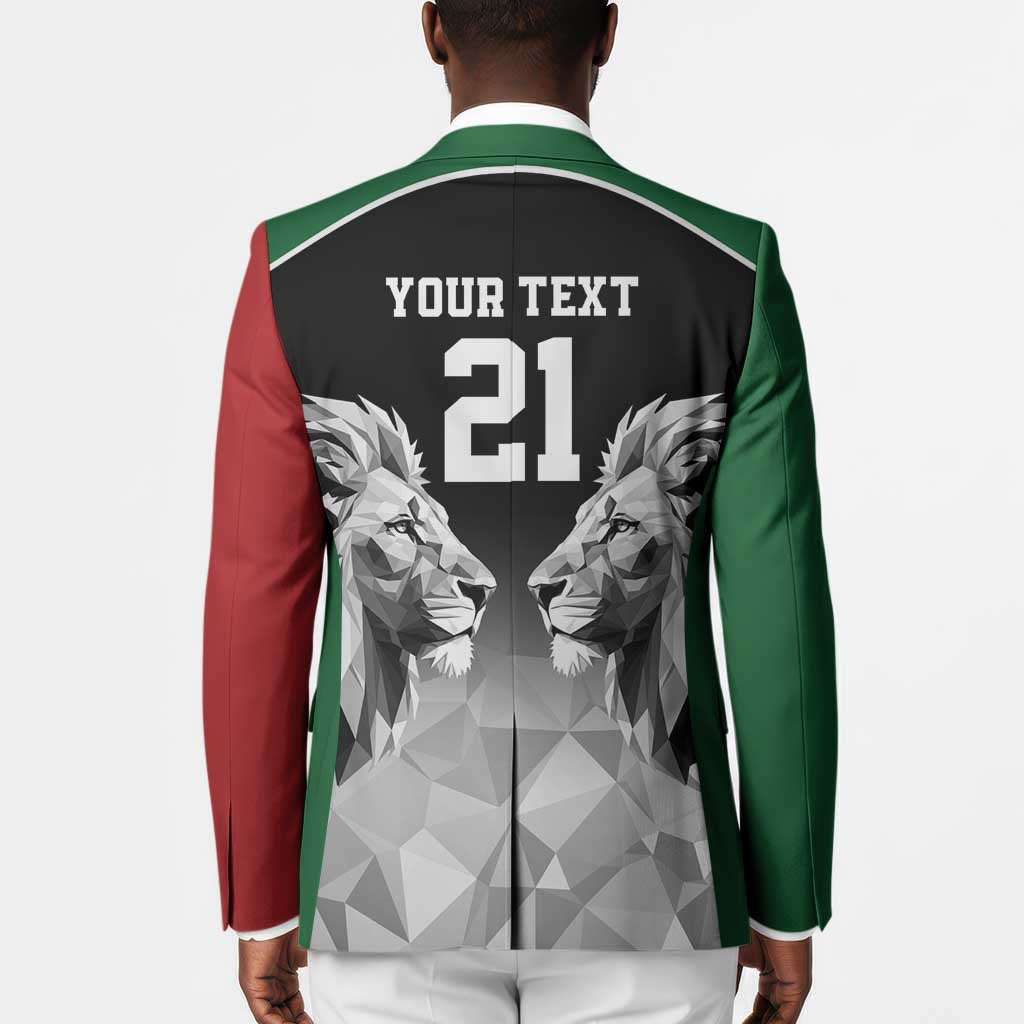 Custom Rugby Africa Kenya Blazer Black Kenyan 22-23 Motif