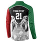Custom Rugby Africa Kenya Button Sweatshirt Black Kenyan 22-23 Motif