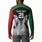 Custom Rugby Africa Kenya Button Sweatshirt Black Kenyan 22-23 Motif