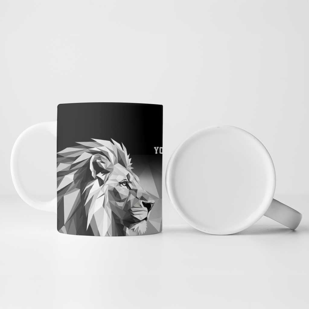 Custom Rugby Africa Kenya Ceramic Mug Black Kenyan 22-23 Motif