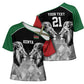 Custom Rugby Africa Kenya Cross Shoulder Shirt Black Kenyan 22-23 Motif