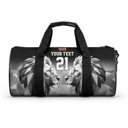 Custom Rugby Africa Kenya Duffle Bag Black Kenyan 22-23 Motif