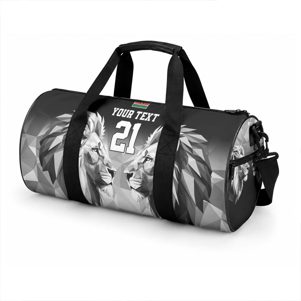 Custom Rugby Africa Kenya Duffle Bag Black Kenyan 22-23 Motif