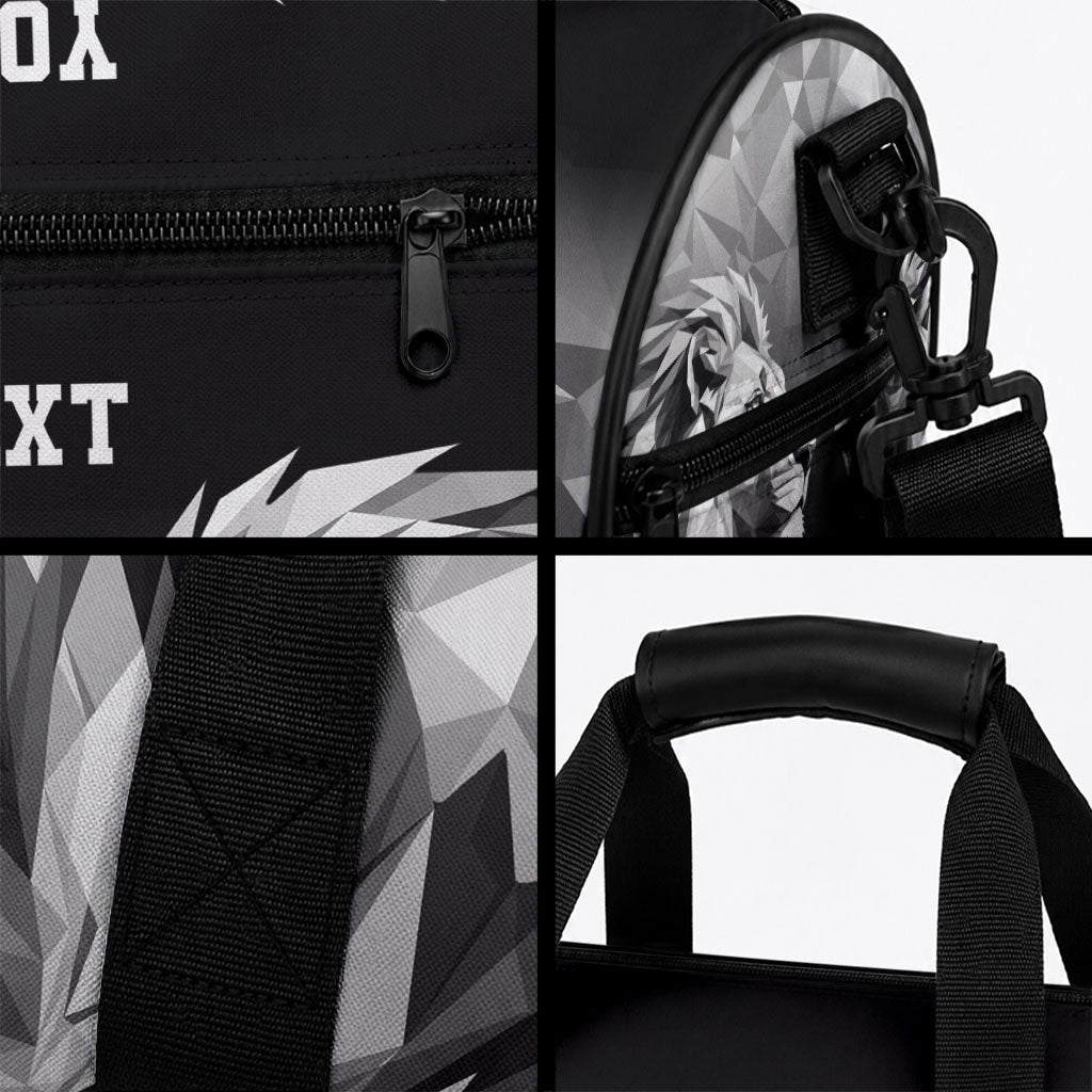 Custom Rugby Africa Kenya Duffle Bag Black Kenyan 22-23 Motif