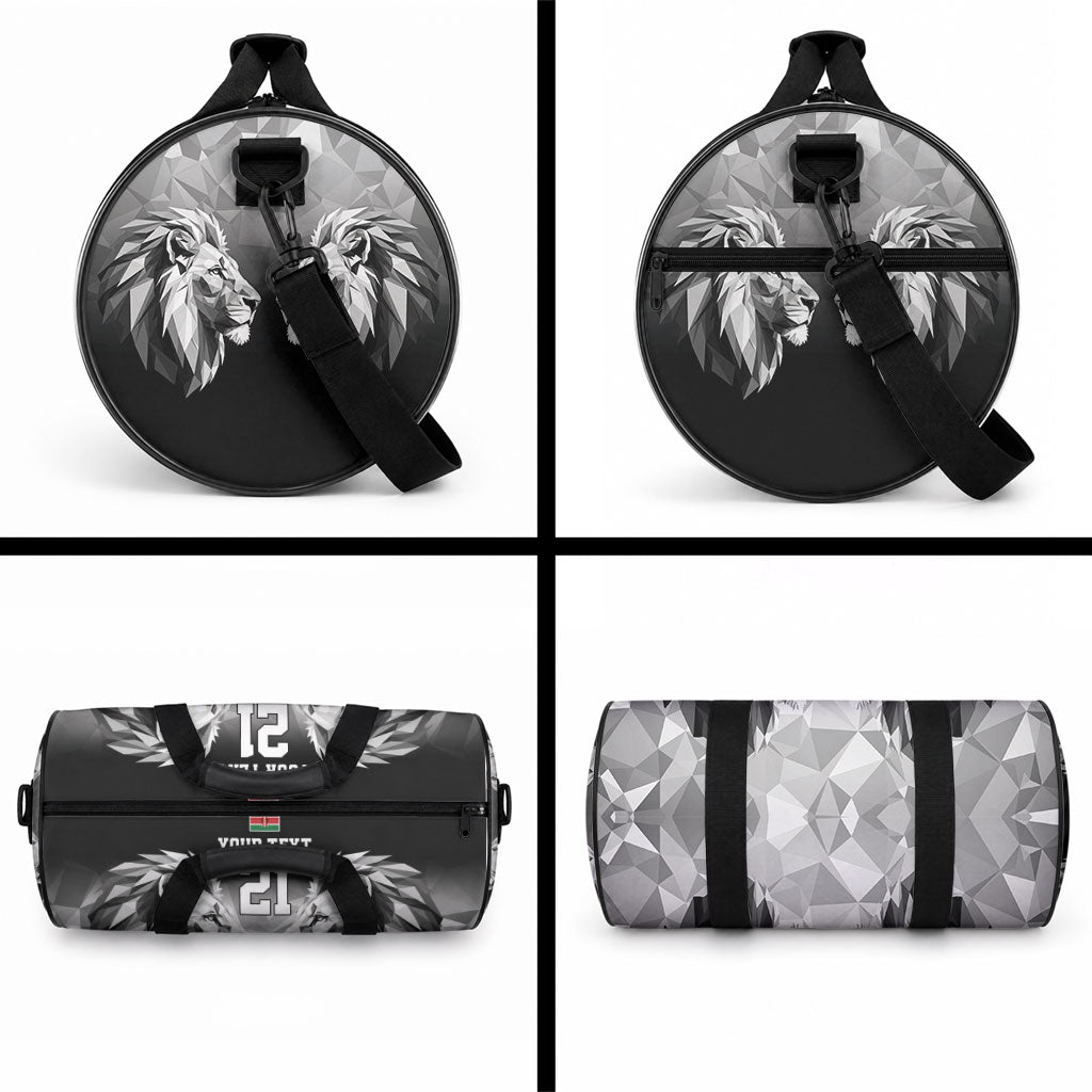 Custom Rugby Africa Kenya Duffle Bag Black Kenyan 22-23 Motif