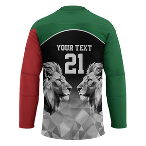 Custom Rugby Africa Kenya Hockey Jersey Black Kenyan 22-23 Motif
