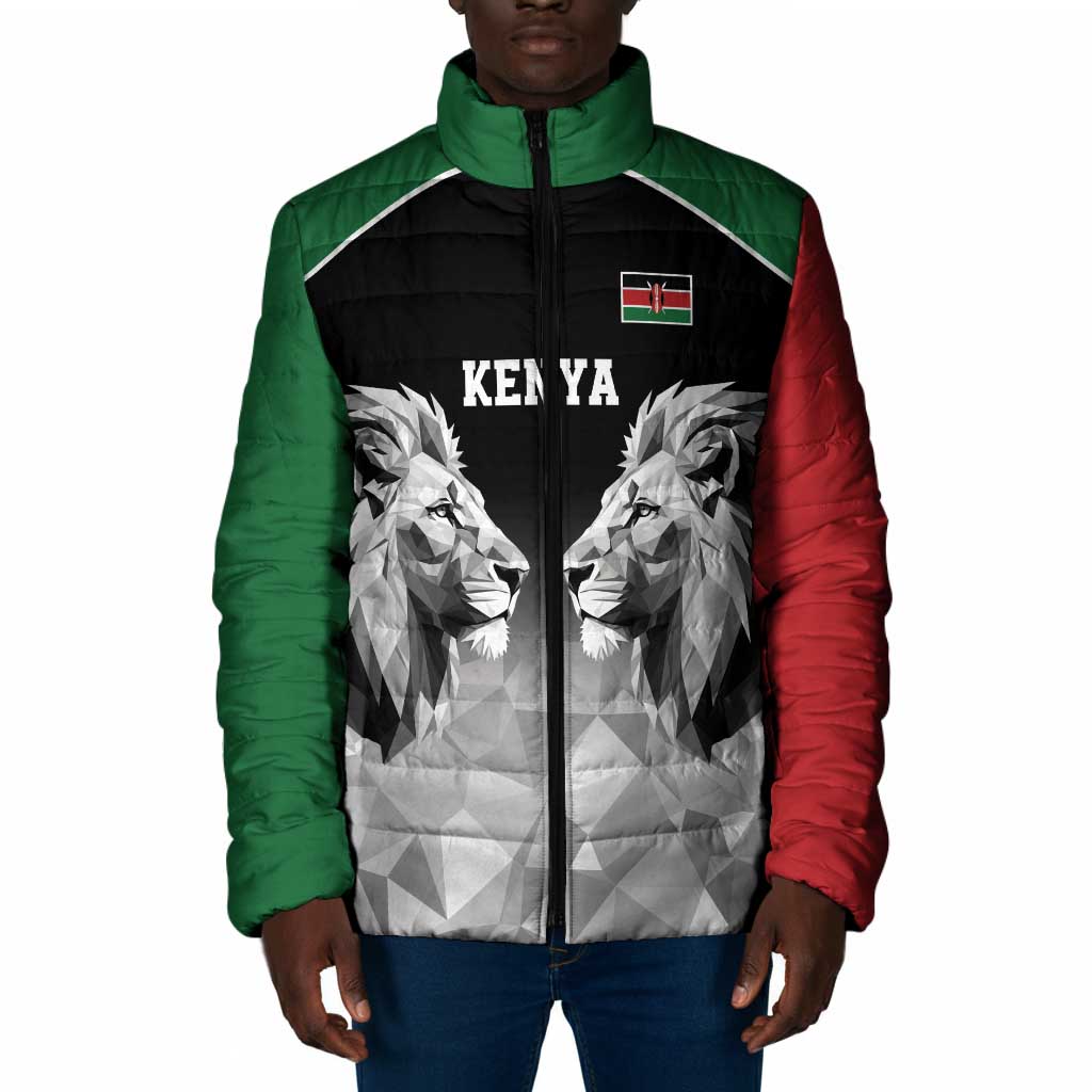 Custom Rugby Africa Kenya Padded Jacket Black Kenyan 22-23 Motif