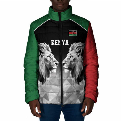 Custom Rugby Africa Kenya Padded Jacket Black Kenyan 22-23 Motif