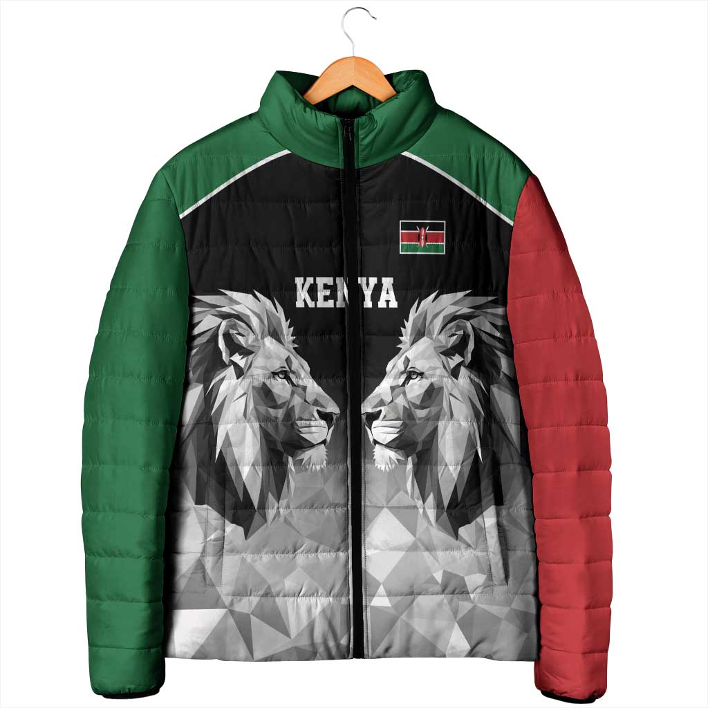 Custom Rugby Africa Kenya Padded Jacket Black Kenyan 22-23 Motif