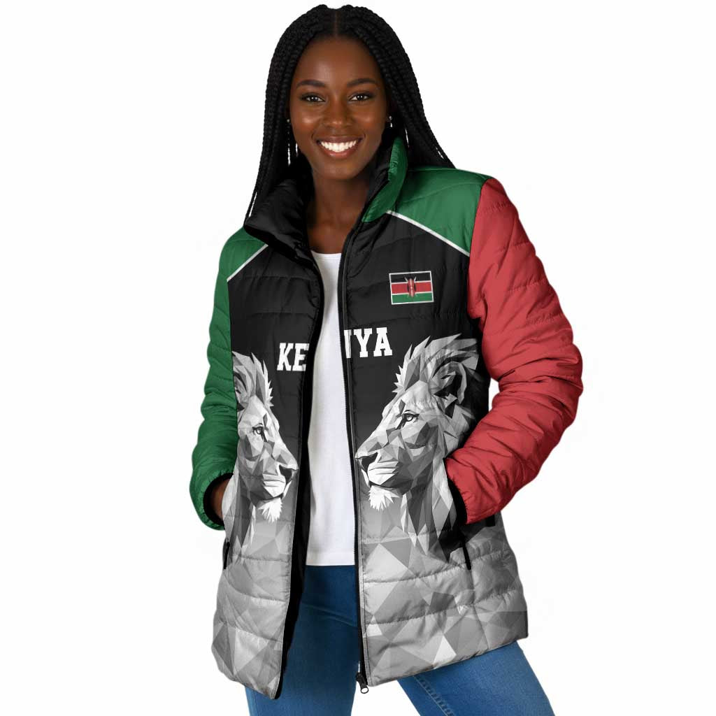 Custom Rugby Africa Kenya Padded Jacket Black Kenyan 22-23 Motif