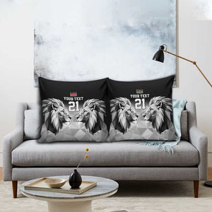 Custom Rugby Africa Kenya Pillow Cover Black Kenyan 22-23 Motif