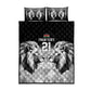 Custom Rugby Africa Kenya Quilt Bed Set Black Kenyan 22-23 Motif - African Pride