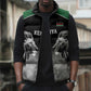 Custom Rugby Africa Kenya Sleeveless Puffer Jacket Black Kenyan 22-23 Motif