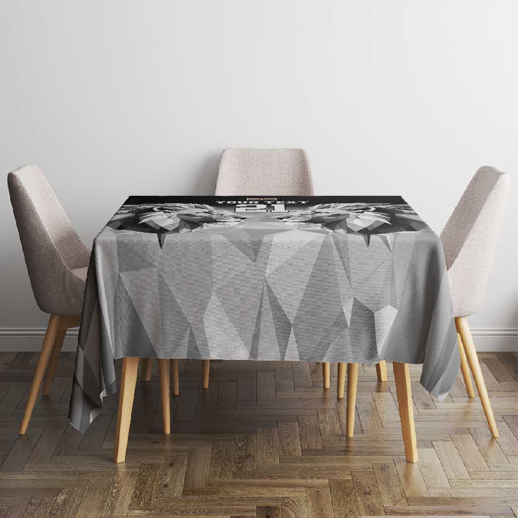 Custom Rugby Africa Kenya Tablecloth Black Kenyan 22-23 Motif - African Pride