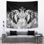 Custom Rugby Africa Kenya Tapestry Black Kenyan 22-23 Motif - African Pride