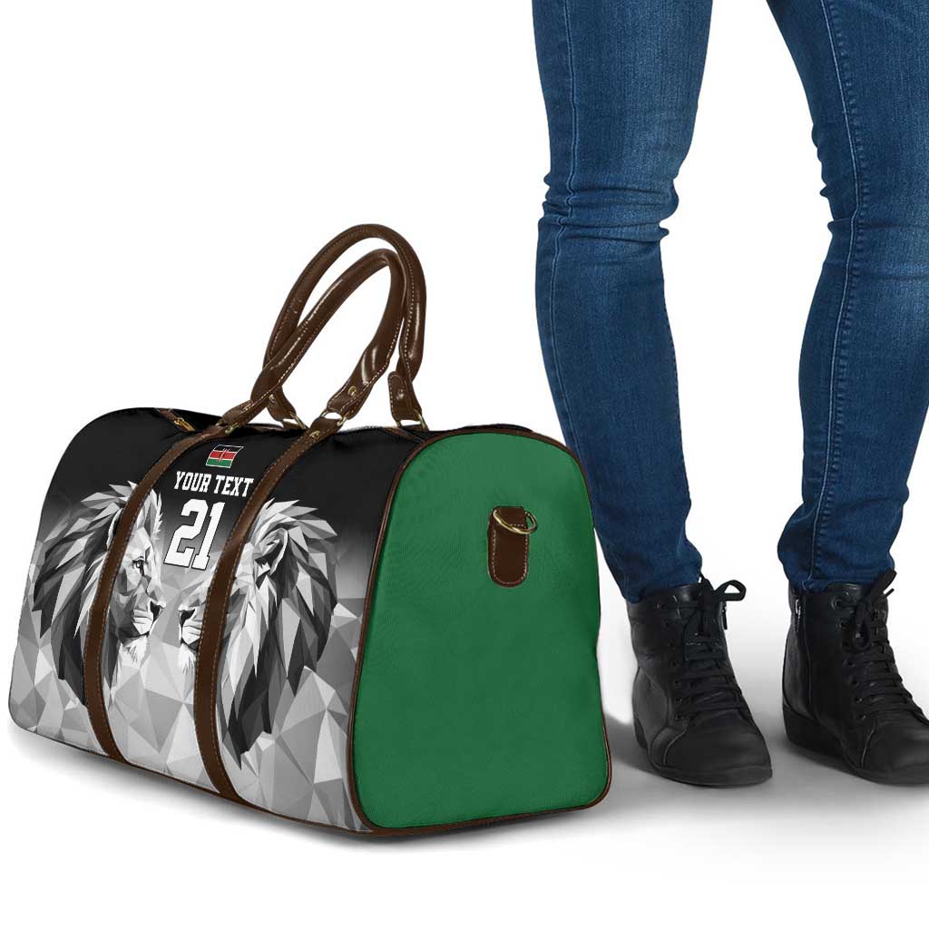 Custom Rugby Africa Kenya Travel Bag Black Kenyan 22-23 Motif