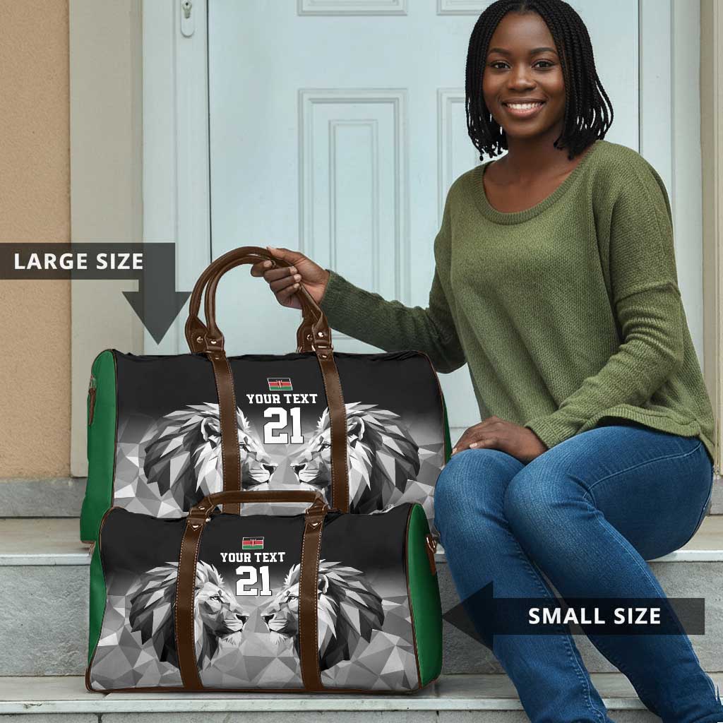 Custom Rugby Africa Kenya Travel Bag Black Kenyan 22-23 Motif